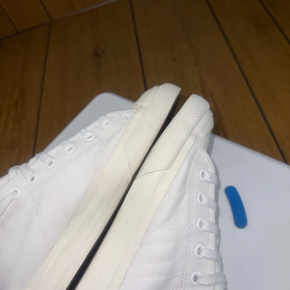 Adidas Nizza RF Low Cloud White Canvas Sneakers Mens 10 EF1883